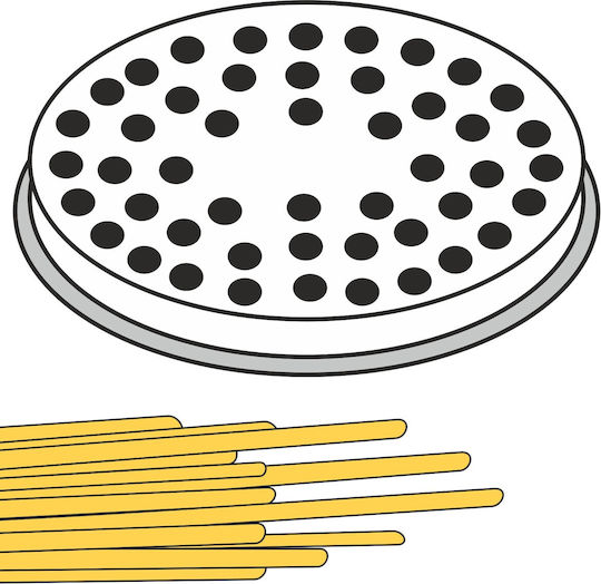 Strainer Nozzle Making Bigoli Pasta Thick Strands 22 Holes Diameter 3 Mm Mpf2.5/4 Hendi 229347