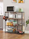 Vasagle Metal Kitchen Rack 4 Tiers Brown 80x35x95cm
