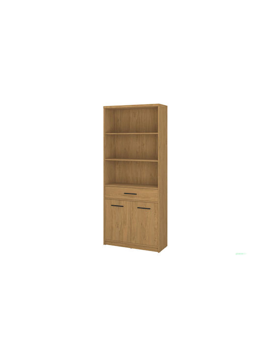 Βιβλιοθήκη Pavi Καφέ 84.3x33.8x197.2εκ.