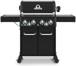 Broil King Baron 490 Газово 4 Горелки 12.4кВт със Странична Горелка Broil King Baron 490 Газово 4 Горелки 12.4кВт със Странична Горелка