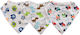 Lorelli Fabric Bandana Baby Bibs with Hoop & Lo...