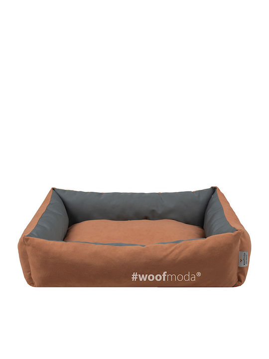 Woofmoda Πουφ Κρεβάτι Σκύλου Πορτοκαλί 37x32εκ.