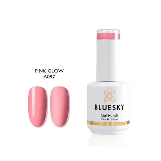 Bluesky Ημιμόνιμο Βερνίκι Νυχιών Pink Glow A097p 15ml