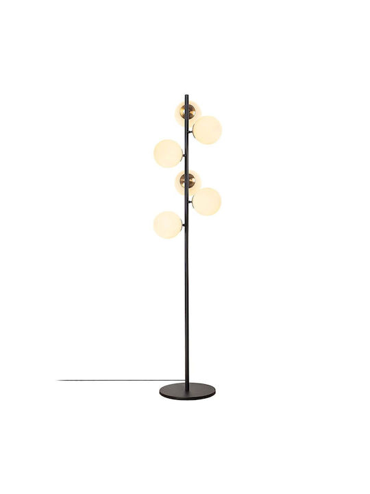 Opviq Fazli Floor Lamp H163xW35cm. with Socket for Bulb E14 Multicolour