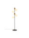 Opviq Fazli Floor Lamp H163xW35cm. with Socket for Bulb E14 Multicolour