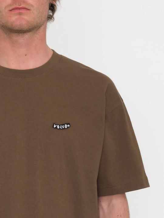 Volcom Pistol Stone Tricou Dark Earth