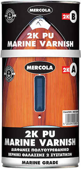 Mercola Impregnation Varnish Polyurethane 2-Component Colorless Matte 1lt