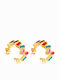 Women's Earrings Stainless Steel Gold-Plated Zircon Silverline 0130552801