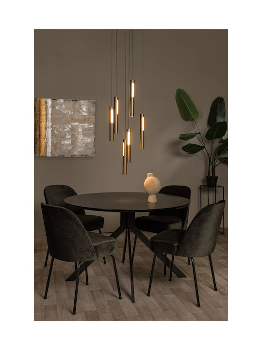 Lucide Lightning Griffith Κρεμαστό Φωτιστικό Μπρούτζινο LED με Ρυθμιζόμενο Λευκό Φως 38x38εκ.
