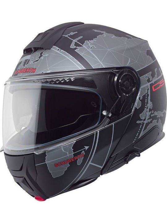 Schuberth C5 Black Globe Motorcycle Helmet Flip...