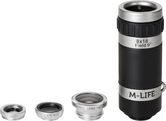 4-in-1 Lens Set Smartphones Tablets M-life