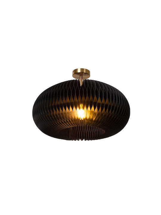 Lucide Lightning Armoni Ceiling Mount Light Black with Socket E27