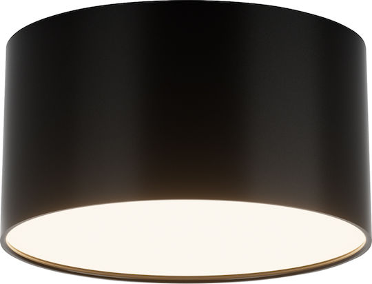 Gekas Ceiling Mount Light Black with Integrated LED