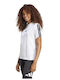 Essentials 3-Stripes Γυναικείο T-shirt Λευκό