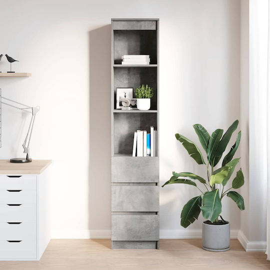 Bibliothek Grau 37.5x35x180cm