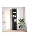 Bibliothek Schwarze Eiche Schwarz 37.5x35x180cm