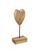 Wooden Decorative Heart H36xW17xD12cm