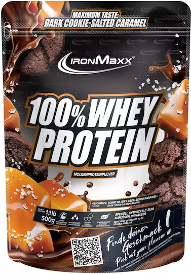 IronMaxx 100% Whey Protein Whey with Flavor Dark Cookie Salted Caramel 500gr