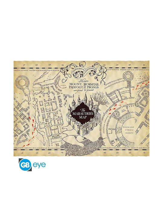 Harry Potter Parchment Poster Marauder's Map Fan Shop Merchandise