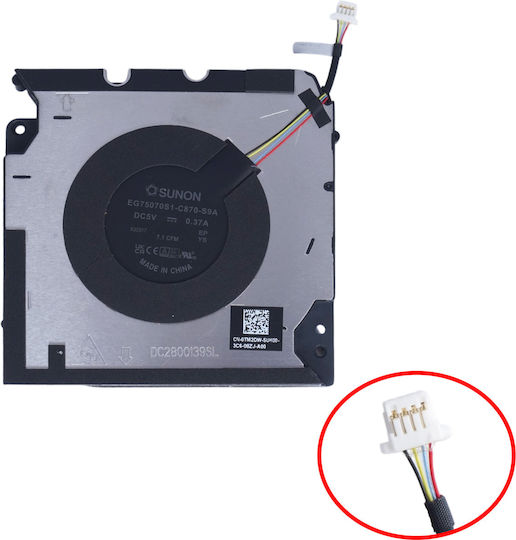 Laptop CPU Cooling Fan Dell Precision 5680 TM2DW 0TM2DW C7W1C 0C7W1C DC2800139SL DC2800139S0 DC2800138SL EG75070S1-C870-S9A EG75070S1-C860-S9A EG75070S1-C870-S9A 4pin Code 81394