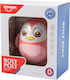 Huanger Animal Penguin Pink Glan Glan with Sounds for 0++ Months