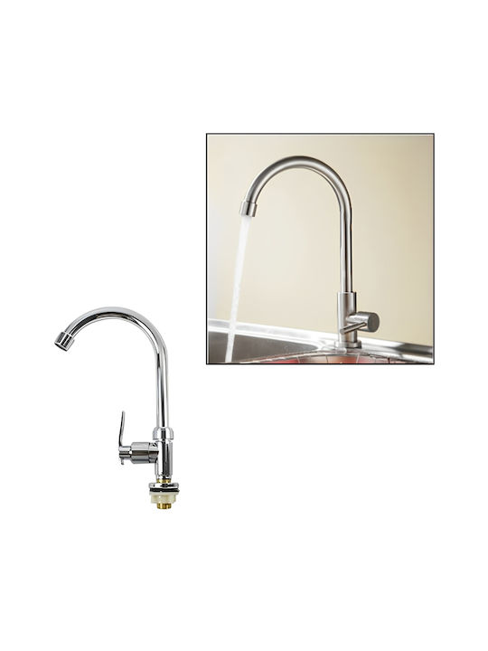 Kitchen Faucet Counter Silver