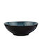 Nava Serving Bowl Round Ceramic Blue with Diameter 18cm