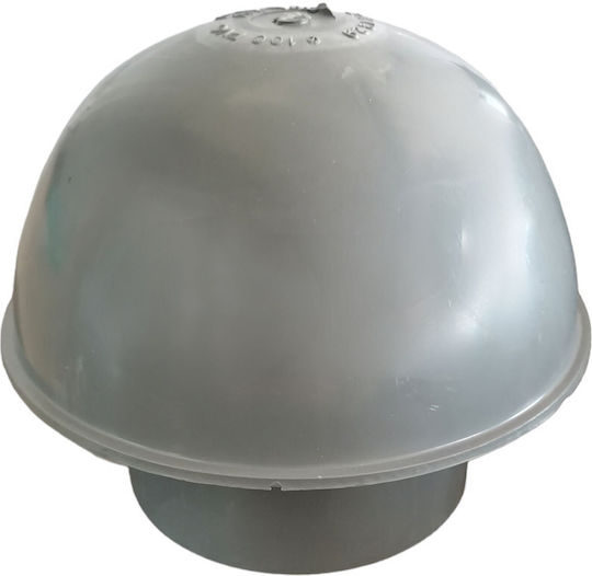 Belüftungskappe mit Ausgang 100mm Gray