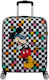 American Tourister Mickey Mouse Παιδική Βαλίτσα Ταξιδίου Καμπίνας Σκληρή Πολύχρωμη με 4 Ρόδες Ύψους 55εκ.