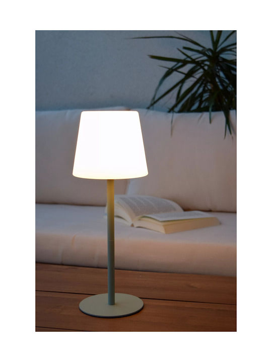 Lucide Lightning Tyon Πορτατίφ LED με Λευκό Καπέλο και Πράσινη Βάση