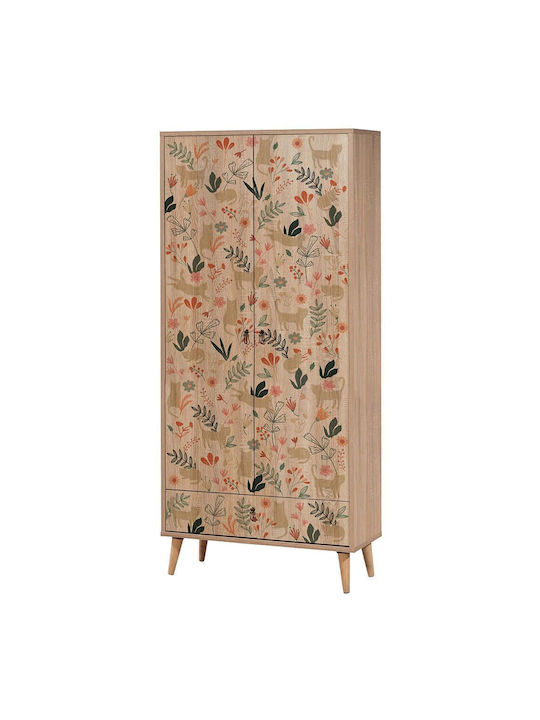 Ușă dublă Dulap de Haine City Multi 80x45x190cm