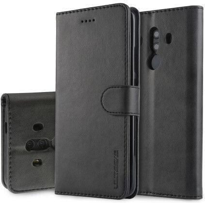Lc.imeeke Book Piele artificială / Piele Negru (Huawei Mate 10 Pro)