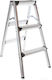 Mar-Pol Leiter Metallisch mit 2x3 Stufen 79cm