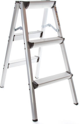 Mar-Pol Leiter Metallisch mit 2x3 Stufen 79cm