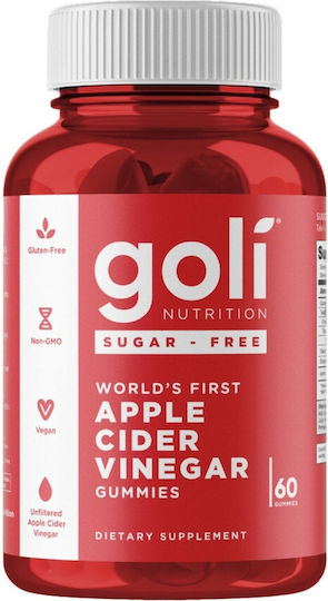 Goli Nutrition Apple Cider Vinegar 500mg 60 ζελεδάκια Apple Cider