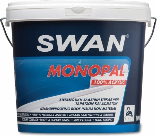 Minos Spray Ελαστομερές Ακρυλικό Επαλειφόμενο Στεγανωτικό 4kg