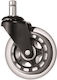 Woodwell BF Furniture Wheel made of Plastic Clear 6.5x6.5cm