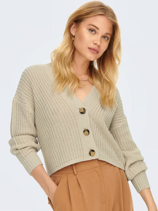 Only Women's Knitted Cardigan Ecru