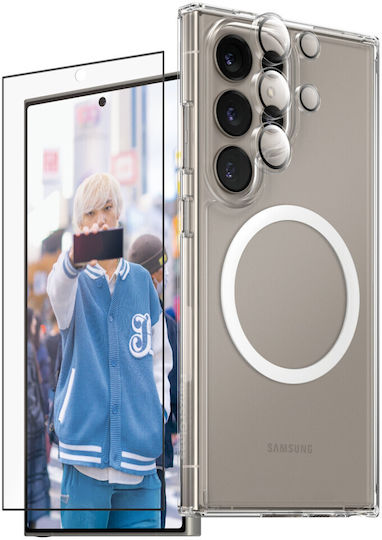 CARE by PanzerGlass Flagship 3in1 Back Cover Tempered Glass Set with Glass Transparent (Galaxy S25 Ultra)
