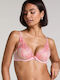 Beau Bra without Padding Underwire Silver Pink
