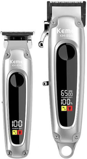 Kemei Машинка за Подстригване сребърен KM-8540