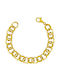 Kiriakos Gofas Silver Chain Hand Gold-plated Wide Thickness 12.3mm and Length 21cm