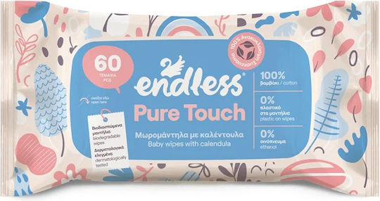 Endless Бебешки кърпички без алкохол и парабени 60бр