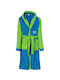 Dimcol Halat de Baie pentru Copii Blue / Lime cu Glugă