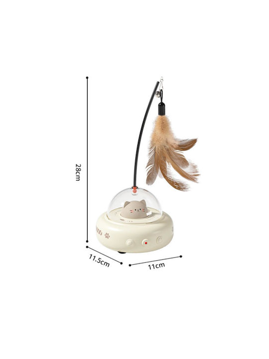 Διαδραστικό Παιχνίδι Κατοικιδίου Spaceship Laser Φτερό Διάστ.11.5x11x28cm