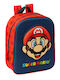 Σχολική Τσάντα Super Mario Κόκκινο Ναυτικό Μπλε 22 X 27 X 10 Cm