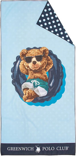 Παιδική Πετσέτα Θαλάσσης Bear Relaxing 4043 Greenwich Polo Club