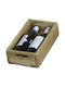Next Tabletop Wooden Wine Cabinet Beige 34x19x9cm