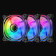 LC-Power Lc-cf-120-argb-kit-b Case Fan 120mm with ARGB Lighting and Connection 6-Pin 3pcs