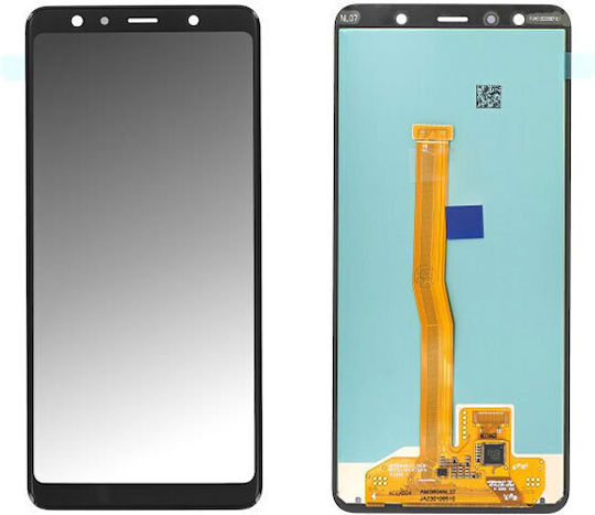 Samsung Οθόνη OLED mit Touch-Mechanismus für Samsung Galaxy A7 2018 (Schwarz)